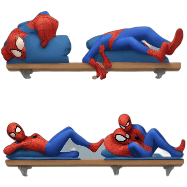 Spiderman en train de dormir emoji