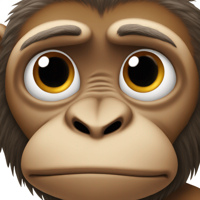 monkey holding stomach hungry  emoji