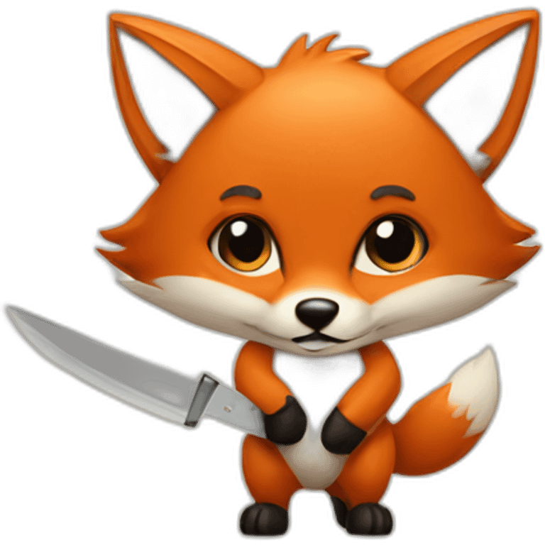 fox with knife emoji