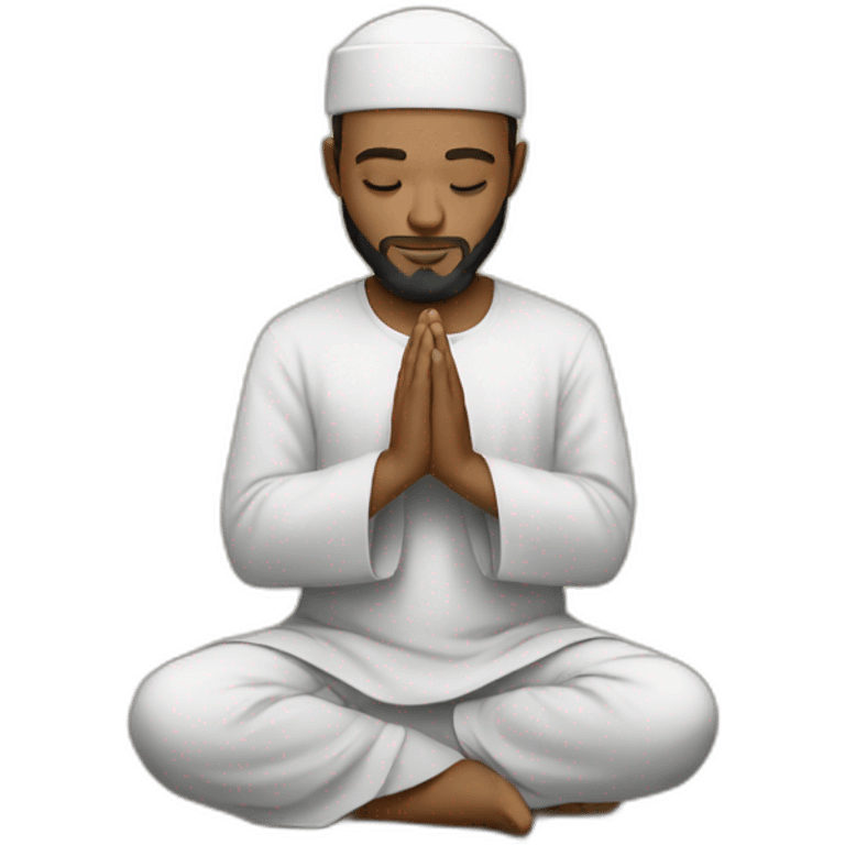 Islam man praying emoji