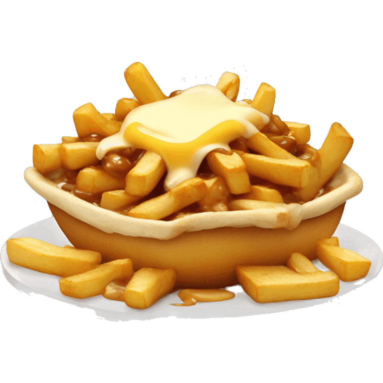 Poutine qui mange une poutine  emoji