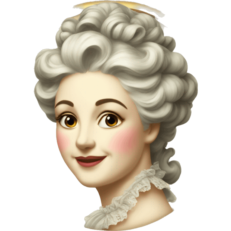 vintage rococo face powder  emoji