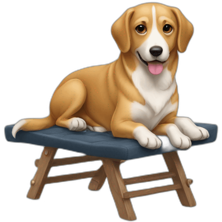 Chien sur une chaise emoji