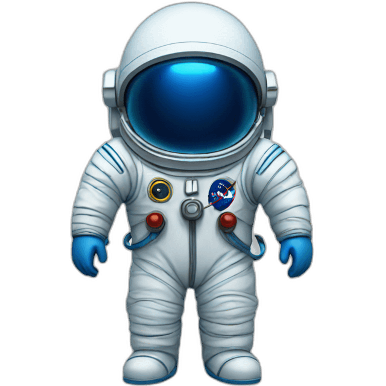 blue astronaut emoji