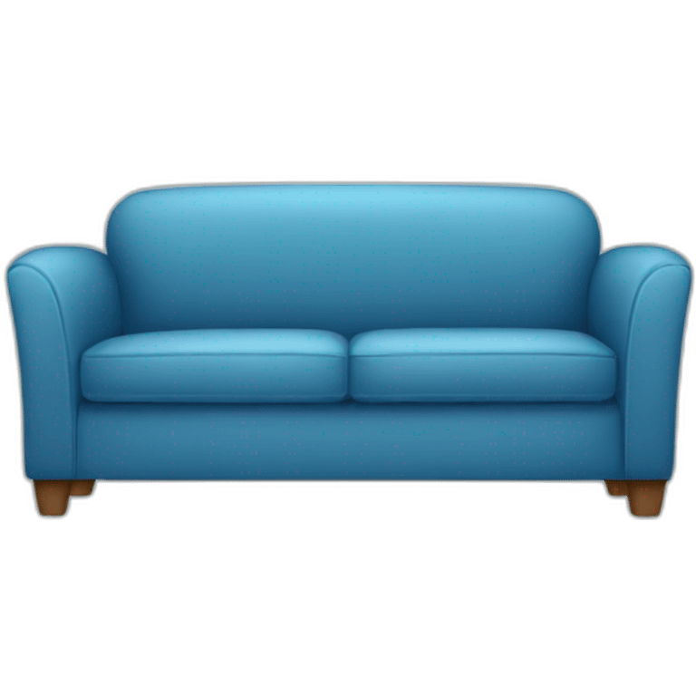 sofa blue  emoji