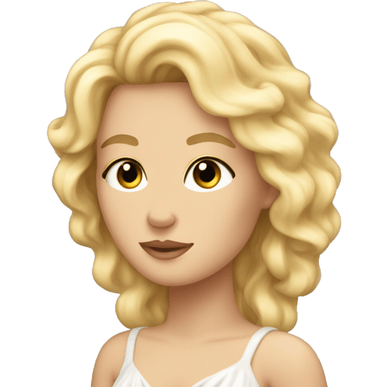 Aphrodite with blonde hair  emoji