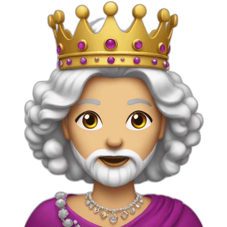 queen with beard emoji