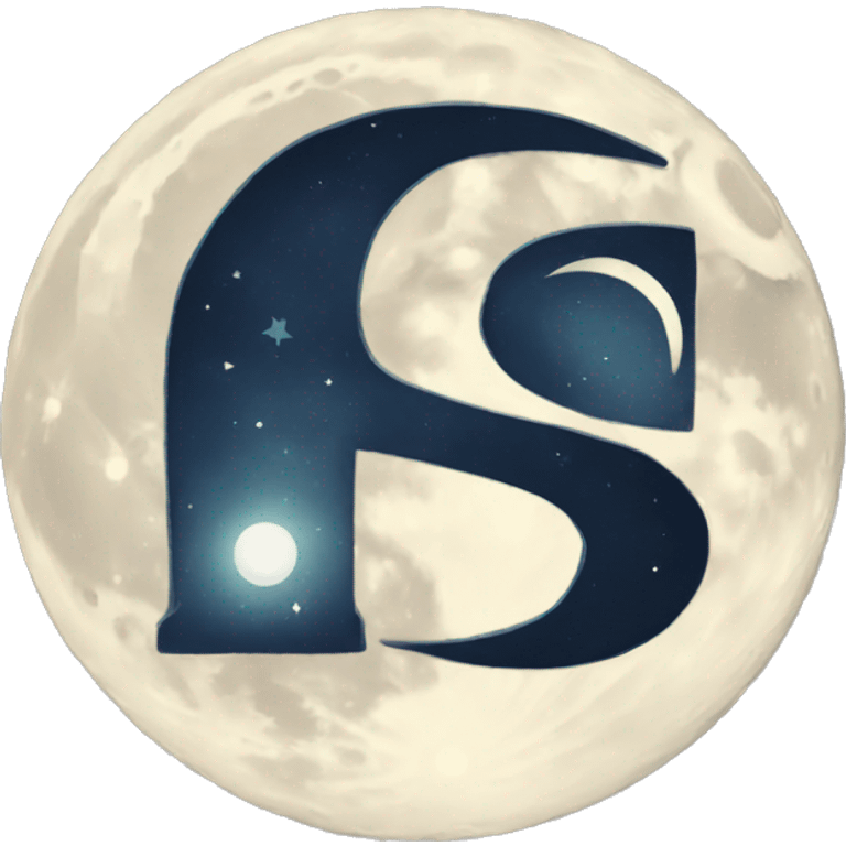 Moon with letter S emoji