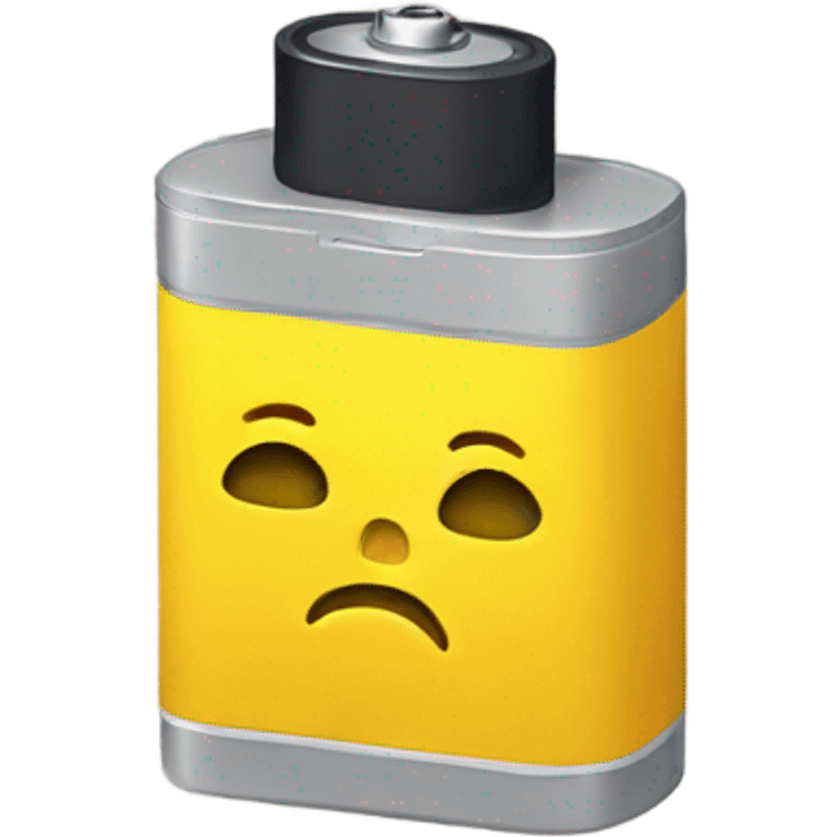 Yellow Sad battery  emoji