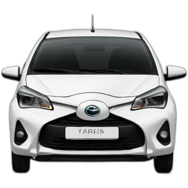 yaris cross white hybrid emoji