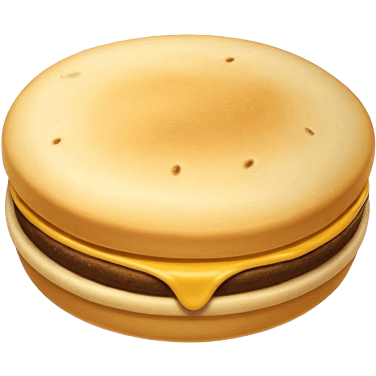 Colombian Arepa Cinematic Realistic Colombian Arepa Dish Emoji, depicted as a single, golden arepa with a crisp exterior and soft interior, rendered with lifelike textures and warm, inviting lighting. emoji