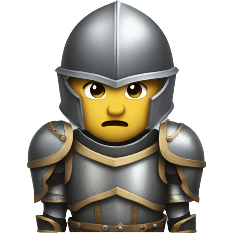 armor knight sad emoji