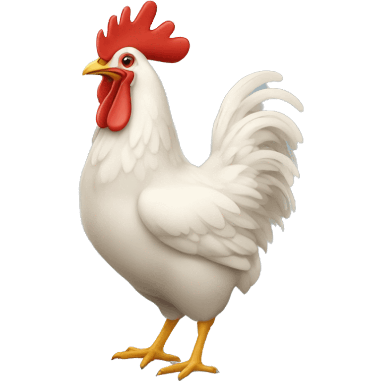 une poule avec des antennes emoji