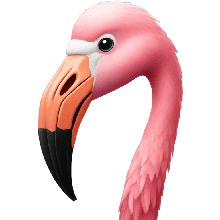 Flamingo with beard emoji