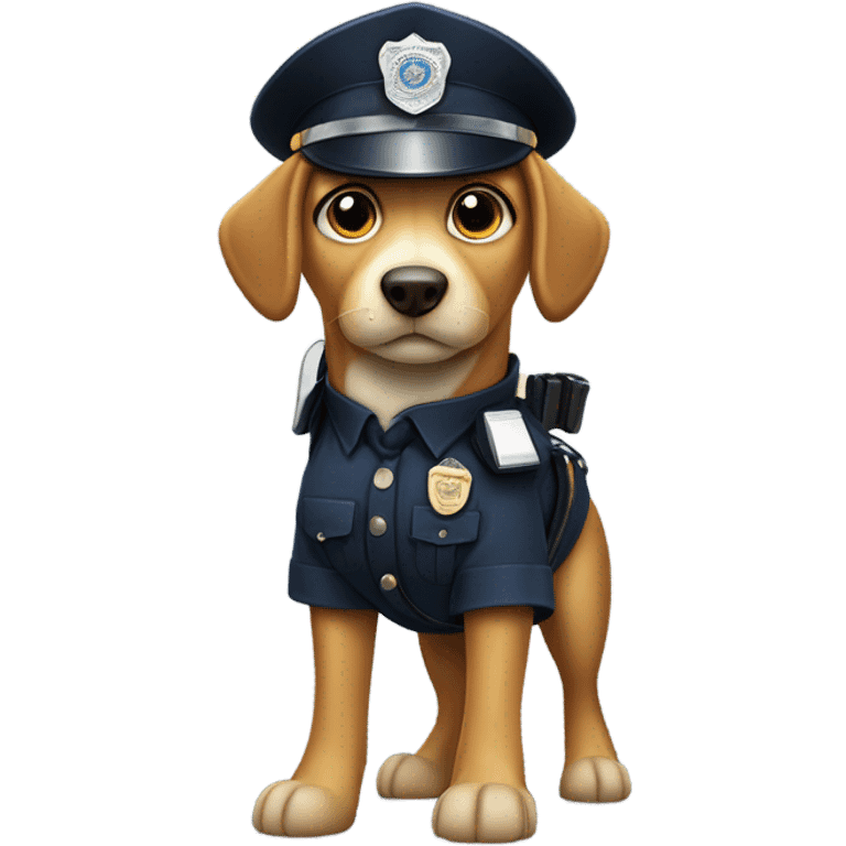 Dog as a cop emoji