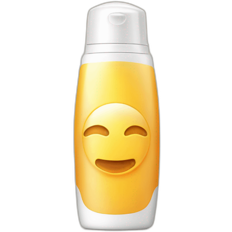 Sunscreen bottle emoji