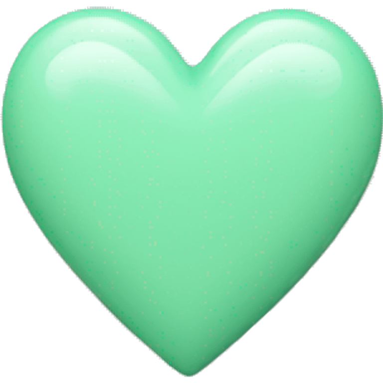 Heart mint green emoji