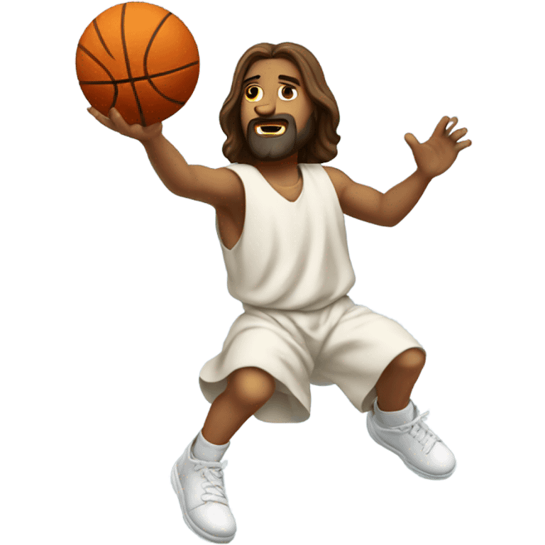 Jesus dunking emoji