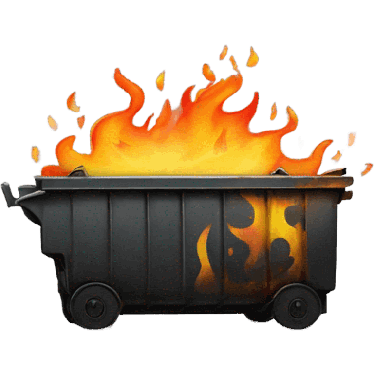 Dumpster fire emoji