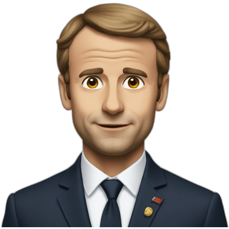 Macron pauvre emoji