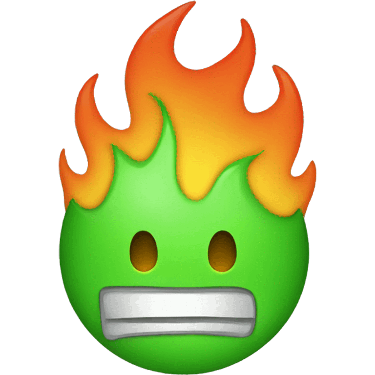 fire green emoji