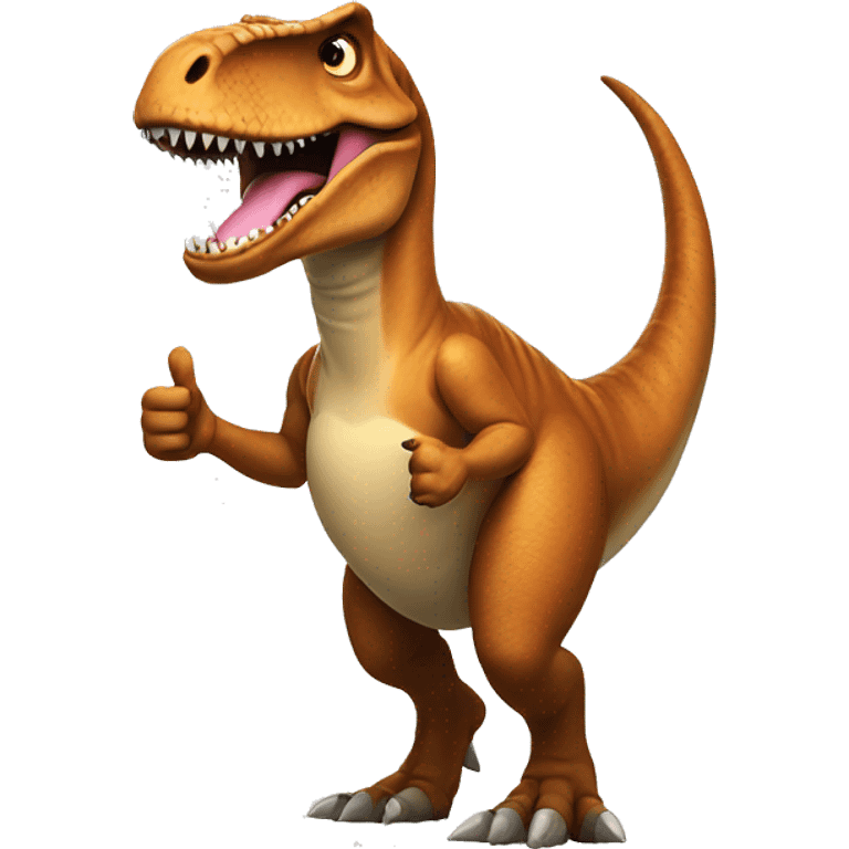 T. rex giving thumbs up  emoji