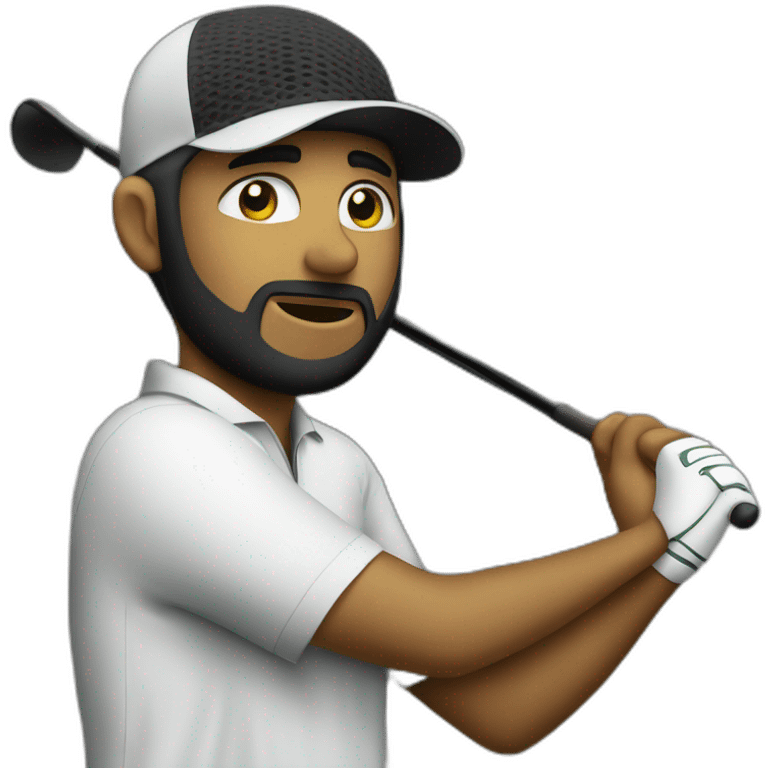 golfer wearing kaffiyeh emoji