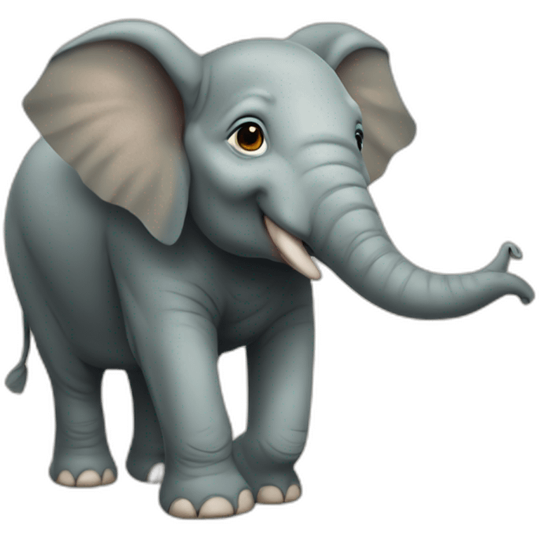 Elephant sur tortue emoji