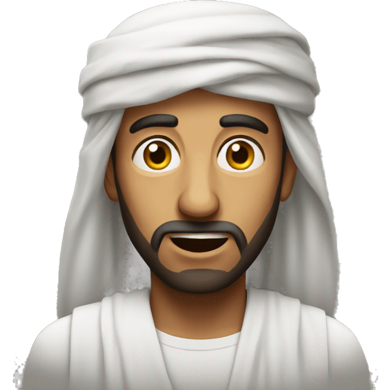 Arabic man have a surprised  emoji