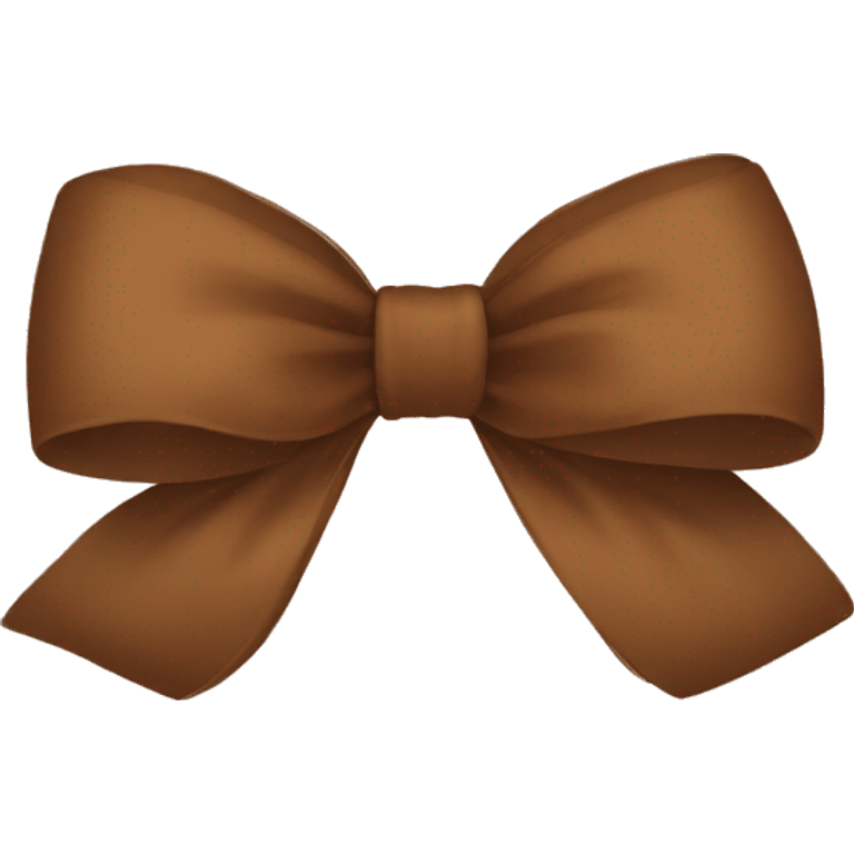 Brown bow  emoji