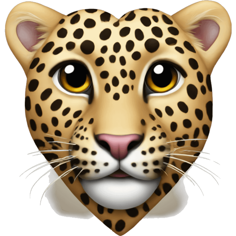 Leopard heart emoji