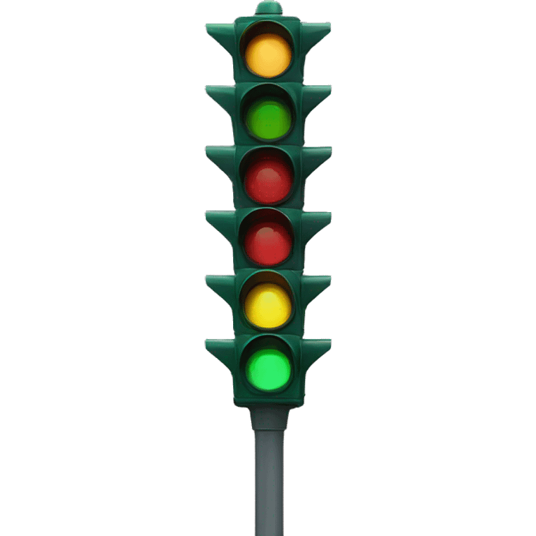 futuristic traffic light emoji