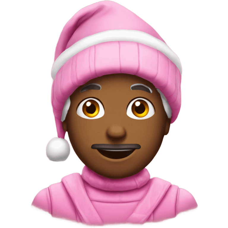 pink christmas emoji