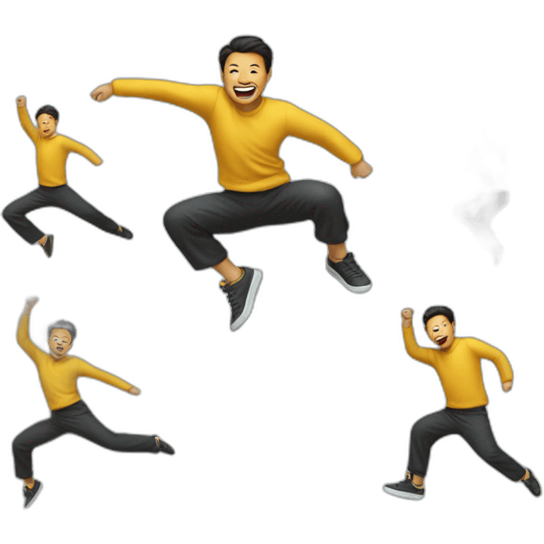 xi jumping dancing emoji