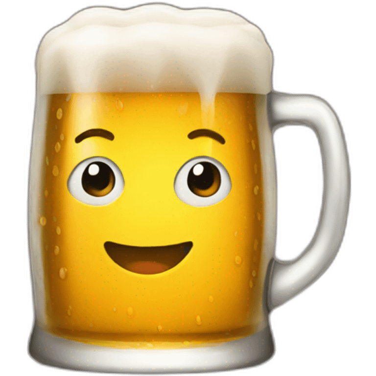 Beer running emoji