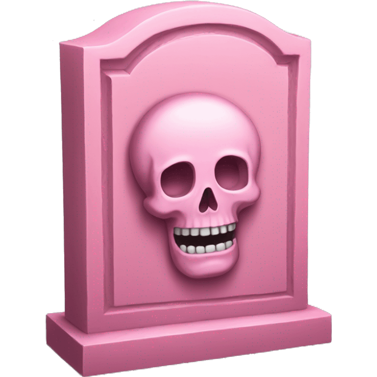 Pink tombstone emoji