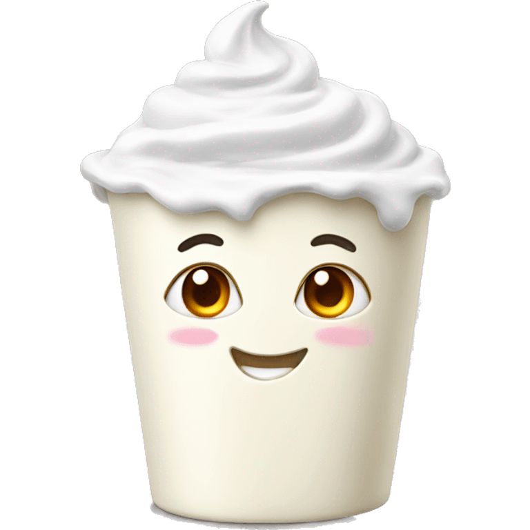 creamy yoghurt emoji