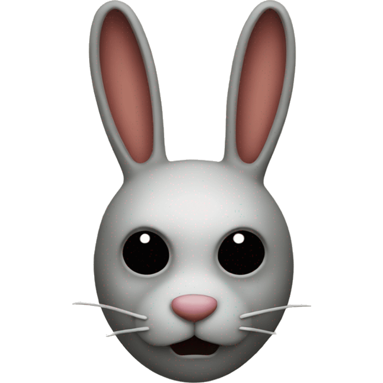 creepy rabbit mask emoji