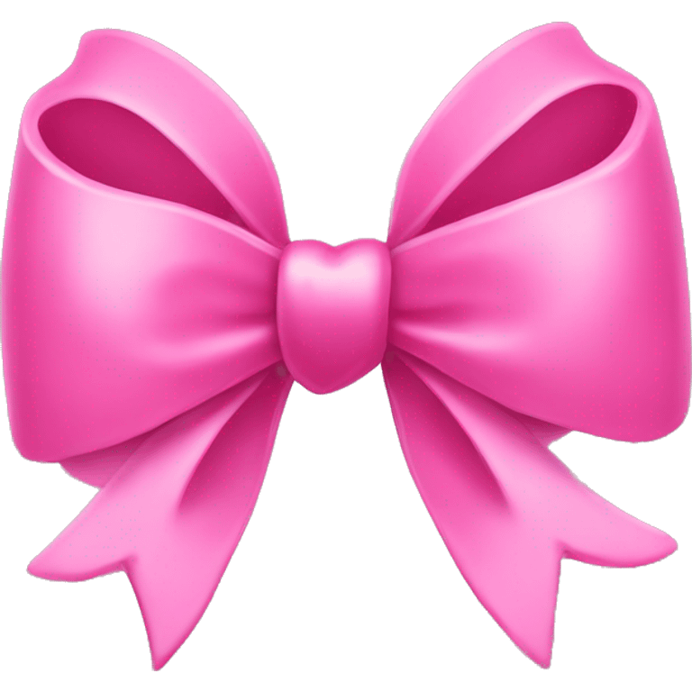 pink  bow whit heart emoji