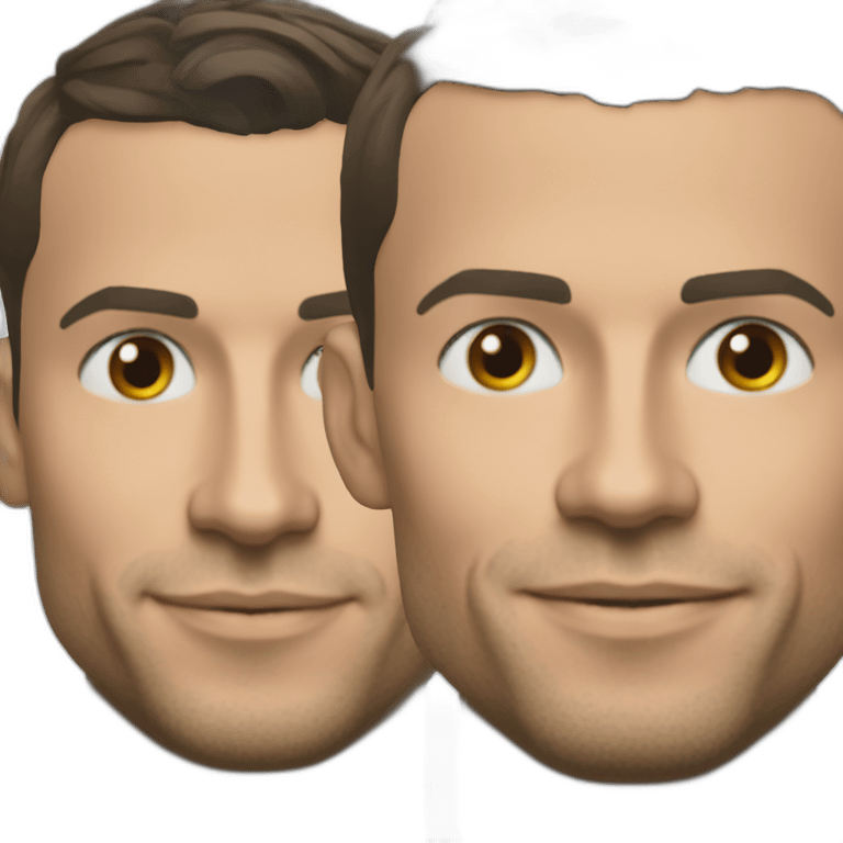 Macron avec cristiano Ronaldo emoji