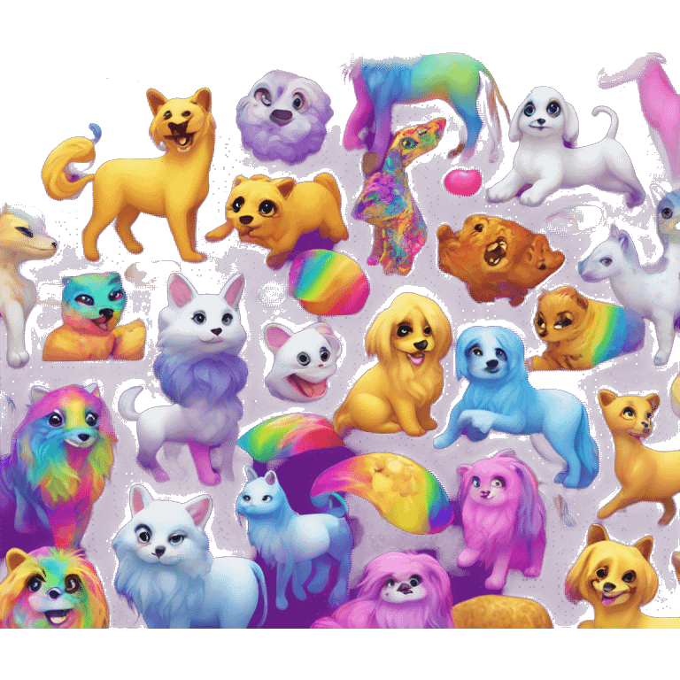  Lisa frank animals emoji