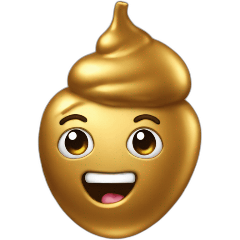 poop made of gold emoji