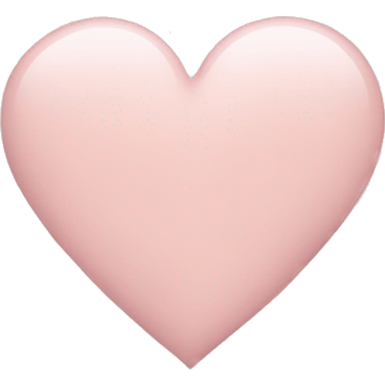 very pale pink heart shape emoji