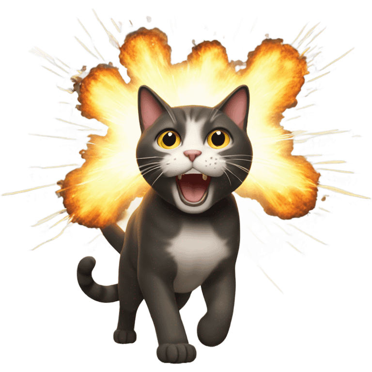 Cat explosion  emoji