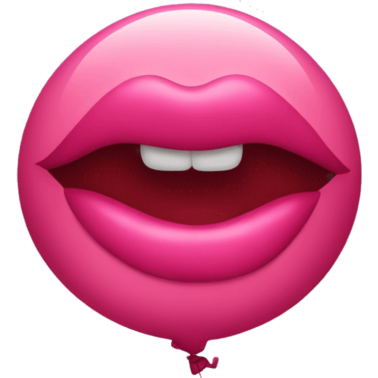 lips balloon emoji