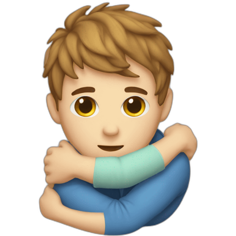 Boy hug pillow  emoji