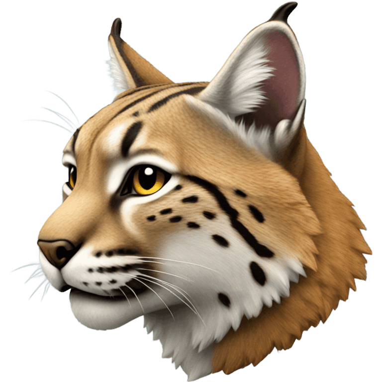 Bobcat mascot side view emoji