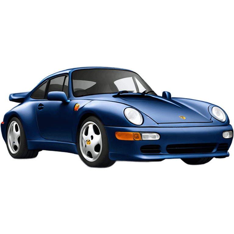 Navy blue 1994 Porsche 993 emoji