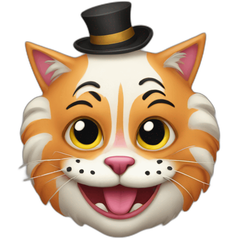 cat clown emoji