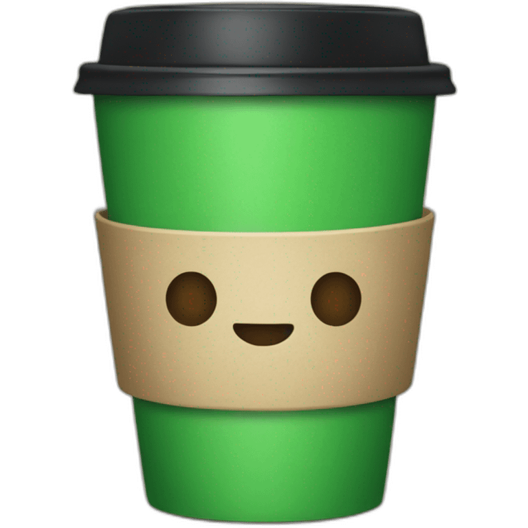 green coffee cup emoji